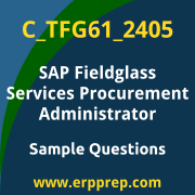 Get C_TFG61_2405 Dumps Free, and SAP Fieldglass Services Procurement Administrator PDF Download for your SAP Fieldglass Services Procurement - Administrator Certification. Access C_TFG61_2405 Free PDF Download to enhance your exam preparation.