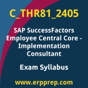 Access the C_THR81_2405 Syllabus, C_THR81_2405 PDF Download, C_THR81_2405 Dumps, SAP SuccessFactors Employee Central Core PDF Download, and benefit from SAP free certification voucher and certification discount code.