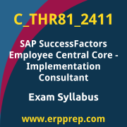 Access the C_THR81_2411 Syllabus, C_THR81_2411 PDF Download, C_THR81_2411 Dumps, SAP SuccessFactors Employee Central Core PDF Download, and benefit from SAP free certification voucher and certification discount code.