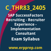 Access the C_THR83_2405 Syllabus, C_THR83_2405 PDF Download, C_THR83_2405 Dumps, SAP SuccessFactors Recruiting - Recruiter Experience PDF Download, and benefit from SAP free certification voucher and certification discount code.