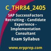 Access the C_THR84_2405 Syllabus, C_THR84_2405 PDF Download, C_THR84_2405 Dumps, SAP SuccessFactors Recruiting - Candidate Experience PDF Download, and benefit from SAP free certification voucher and certification discount code.