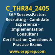 Access our free C_THR84_2405 dumps and SAP SuccessFactors Recruiting - Candidate Experience dumps, along with C_THR84_2405 PDF downloads and SAP SuccessFactors Recruiting - Candidate Experience PDF downloads, to prepare effectively for your C_THR84_2405 Certification Exam.