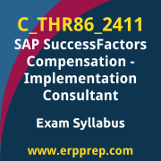 Access the C_THR86_2411 Syllabus, C_THR86_2411 PDF Download, C_THR86_2411 Dumps, SAP SuccessFactors Compensation PDF Download, and benefit from SAP free certification voucher and certification discount code.