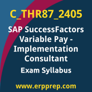 Access the C_THR87_2405 Syllabus, C_THR87_2405 PDF Download, C_THR87_2405 Dumps, SAP SuccessFactors Variable Pay PDF Download, and benefit from SAP free certification voucher and certification discount code.