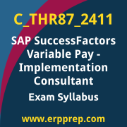 Access the C_THR87_2411 Syllabus, C_THR87_2411 PDF Download, C_THR87_2411 Dumps, SAP SuccessFactors Variable Pay PDF Download, and benefit from SAP free certification voucher and certification discount code.