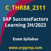 Access the C_THR88_2311 Syllabus, C_THR88_2311 PDF Download, C_THR88_2311 Dumps, SAP SuccessFactors Learning PDF Download, and benefit from SAP free certification voucher and certification discount code.