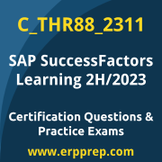 Access our free C_THR88_2311 dumps and SAP SuccessFactors Learning dumps, along with C_THR88_2311 PDF downloads and SAP SuccessFactors Learning PDF downloads, to prepare effectively for your C_THR88_2311 Certification Exam.
