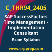 Access the C_THR94_2405 Syllabus, C_THR94_2405 PDF Download, C_THR94_2405 Dumps, SAP SuccessFactors Time Management PDF Download, and benefit from SAP free certification voucher and certification discount code.