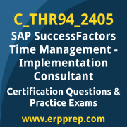 Access our free C_THR94_2405 dumps and SAP SuccessFactors Time Management dumps, along with C_THR94_2405 PDF downloads and SAP SuccessFactors Time Management PDF downloads, to prepare effectively for your C_THR94_2405 Certification Exam.