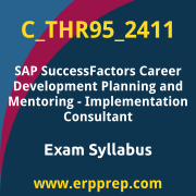 Access the C_THR95_2411 Syllabus, C_THR95_2411 PDF Download, C_THR95_2411 Dumps, SAP SuccessFactors Career Development Planning and Mentoring PDF Download, and benefit from SAP free certification voucher and certification discount code.