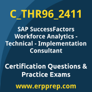 Access our free C_THR96_2411 dumps and SAP SuccessFactors Workforce Analytics - Technical dumps, along with C_THR96_2411 PDF downloads and SAP SuccessFactors Workforce Analytics - Technical PDF downloads, to prepare effectively for your C_THR96_2411 Certification Exam.