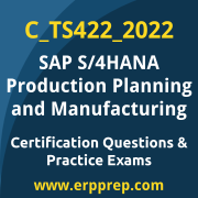 Access our free C_TS422_2022 dumps and SAP S/4HANA Production Planning and Manufacturing dumps, along with C_TS422_2022 PDF downloads and SAP S/4HANA Production Planning and Manufacturing PDF downloads, to prepare effectively for your C_TS422_2022 Certification Exam.