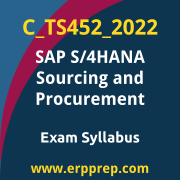 Access the C_TS452_2022 Syllabus, C_TS452_2022 PDF Download, C_TS452_2022 Dumps, SAP S/4HANA Sourcing and Procurement PDF Download, and benefit from SAP free certification voucher and certification discount code.