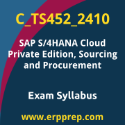 Access the C_TS452_2410 Syllabus, C_TS452_2410 PDF Download, C_TS452_2410 Dumps, SAP S/4HANA Cloud Private Edition Sourcing and Procurement PDF Download, and benefit from SAP free certification voucher and certification discount code.