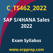 Access the C_TS462_2022 Syllabus, C_TS462_2022 PDF Download, C_TS462_2022 Dumps, SAP S/4HANA Sales PDF Download, and benefit from SAP free certification voucher and certification discount code.