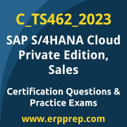 Access our free C_TS462_2023 dumps and SAP S/4HANA Cloud Private Edition Sales dumps, along with C_TS462_2023 PDF downloads and SAP S/4HANA Cloud Private Edition Sales PDF downloads, to prepare effectively for your C_TS462_2023 Certification Exam.