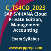 Access the C_TS4CO_2023 Syllabus, C_TS4CO_2023 PDF Download, C_TS4CO_2023 Dumps, SAP S/4HANA Cloud Private Edition Management Accounting PDF Download, and benefit from SAP free certification voucher and certification discount code.