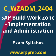 Access the C_WZADM_2404 Syllabus, C_WZADM_2404 PDF Download, C_WZADM_2404 Dumps, SAP Build Work Zone Implementation and Administration PDF Download, and benefit from SAP free certification voucher and certification discount code.