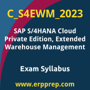 Access the C_S4EWM_2023 Syllabus, C_S4EWM_2023 PDF Download, C_S4EWM_2023 Dumps, SAP S/4HANA Cloud Private Edition Extended Warehouse Management PDF Download, and benefit from SAP free certification voucher and certification discount code.