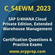 Access our free C_S4EWM_2023 dumps and SAP S/4HANA Cloud Private Edition Extended Warehouse Management dumps, along with C_S4EWM_2023 PDF downloads and SAP S/4HANA Cloud Private Edition Extended Warehouse Management PDF downloads, to prepare effectively for your C_S4EWM_2023 Certification Exam.