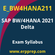 Access the E_BW4HANA211 Syllabus, E_BW4HANA211 PDF Download, E_BW4HANA211 Dumps, SAP BW/4HANA 2021 Delta PDF Download, and benefit from SAP free certification voucher and certification discount code.