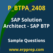 Get P_BTPA_2408 Dumps Free, and SAP Solution Architect SAP BTP PDF Download for your SAP Solution Architect - SAP BTP Certification. Access P_BTPA_2408 Free PDF Download to enhance your exam preparation.