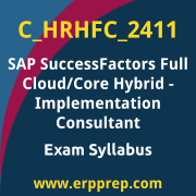 Access the C_HRHFC_2411 Syllabus, C_HRHFC_2411 PDF Download, C_HRHFC_2411 Dumps, SAP SuccessFactors Full Cloud/Core Hybrid PDF Download, and benefit from SAP free certification voucher and certification discount code.