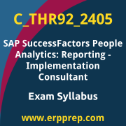 Access the C_THR92_2405 Syllabus, C_THR92_2405 PDF Download, C_THR92_2405 Dumps, SAP SuccessFactors People Analytics: Reporting PDF Download, and benefit from SAP free certification voucher and certification discount code.