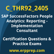 Access our free C_THR92_2405 dumps and SAP SuccessFactors People Analytics: Reporting dumps, along with C_THR92_2405 PDF downloads and SAP SuccessFactors People Analytics: Reporting PDF downloads, to prepare effectively for your C_THR92_2405 Certification Exam.