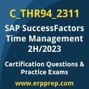 Access our free C_THR94_2311 dumps and SAP SuccessFactors Time Management dumps, along with C_THR94_2311 PDF downloads and SAP SuccessFactors Time Management PDF downloads, to prepare effectively for your C_THR94_2311 Certification Exam.