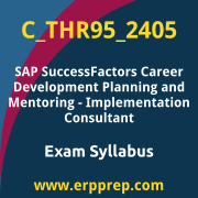 Access the C_THR95_2405 Syllabus, C_THR95_2405 PDF Download, C_THR95_2405 Dumps, SAP SuccessFactors Career Development Planning and Mentoring PDF Download, and benefit from SAP free certification voucher and certification discount code.