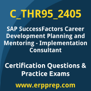 Access our free C_THR95_2405 dumps and SAP SuccessFactors Career Development Planning and Mentoring dumps, along with C_THR95_2405 PDF downloads and SAP SuccessFactors Career Development Planning and Mentoring PDF downloads, to prepare effectively for your C_THR95_2405 Certification Exam.