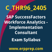 Access the C_THR96_2405 Syllabus, C_THR96_2405 PDF Download, C_THR96_2405 Dumps, SAP SuccessFactors Workforce Analytics PDF Download, and benefit from SAP free certification voucher and certification discount code.