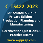 Access our free C_TS422_2023 dumps and SAP S/4HANA Cloud Private Edition Production Planning and Manufacturing dumps, along with C_TS422_2023 PDF downloads and SAP S/4HANA Cloud Private Edition Production Planning and Manufacturing PDF downloads, to prepare effectively for your C_TS422_2023 Certification Exam.